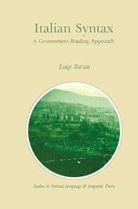 Book cover of Italian Syntax: A Goverment-Binding Approach