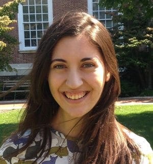 Headshot of Celia Litovsky outside on the quad